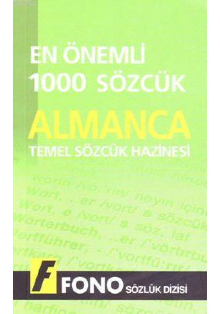 Temel Sözcük Hazinesi| Almanca En Önemli 1000 Sözcük